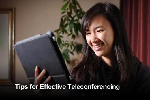 Best Practices for Teleconferencing with Employees Working Remotely - slide 1