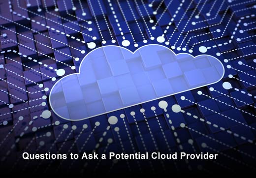 Selecting a Cloud Service: 5 Questions to Ask Prospective Providers - slide 1