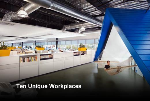Ten Cool Office Spaces That Go Beyond Tradition - slide 1