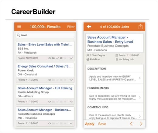 10 Hot Mobile Job Search Apps - slide 5