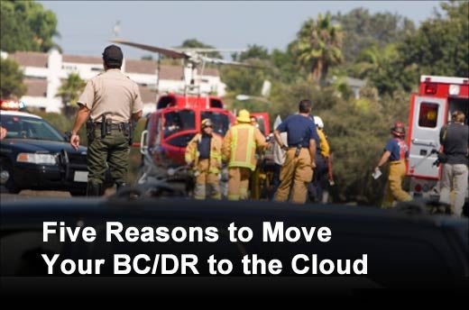 Five Reasons to Consider Moving Business Continuity/Disaster Recovery to the Cloud - slide 1