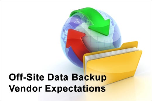 Eight Features to Expect from Your Off-Site Data Backup Vendor - slide 1