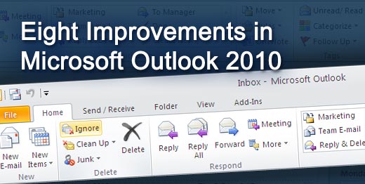 Microsoft Outlook 2010: Eight Great Features - slide 1