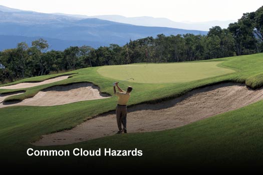 In the Cloud or on the Golf Course, Hazards Can Be Devastating - slide 1