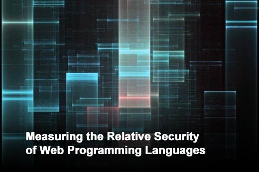 Which Web Programming Language Is Most Secure? - slide 1