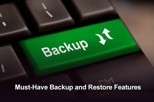 Key Features to Keep in Mind When Evaluating Backup and Restore Solutions - slide 1